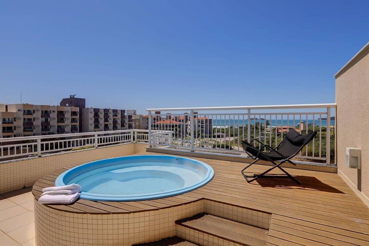 Apartamento Linda Cobertura Com Piscina E Vista Do Mar